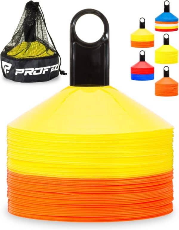 Profect Sports PS100-050 Pomarańczowo-żółte stożki treningowe Recenzja